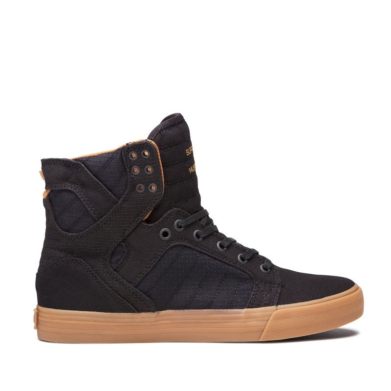 Supra Skytop High Top Schuhe Damen - Schwarz KVR28166